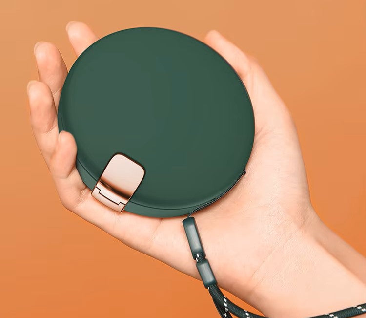 LUXTECH PowerGlow Mirror 4-in-1: Power Bank - Makeup Mirror - LED Light - Hand Warmer