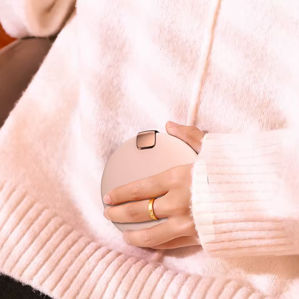 Powerbank LUXTECH 4 w 1 – lusterko do makijażu – światło LED – ogrzewacz dłoni