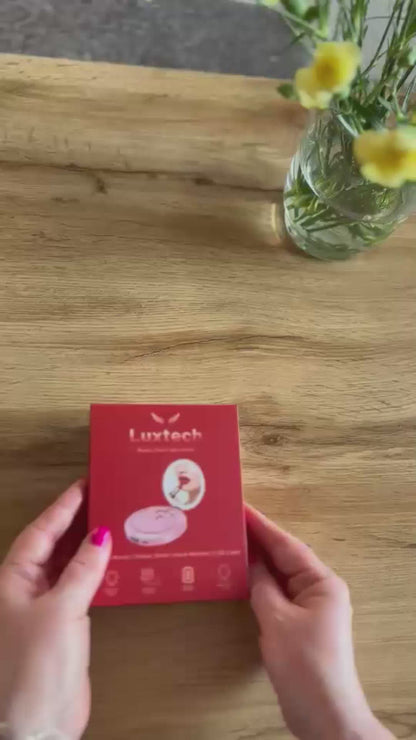 Powerbank LUXTECH 4 w 1 – lusterko do makijażu – światło LED – ogrzewacz dłoni